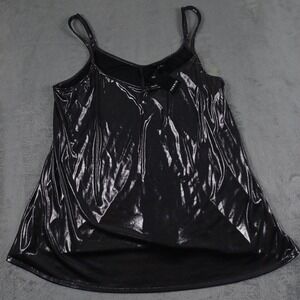 Torrid Top Womens‎ 0 Gray Tank Liquid Shine Swing Cami NWT